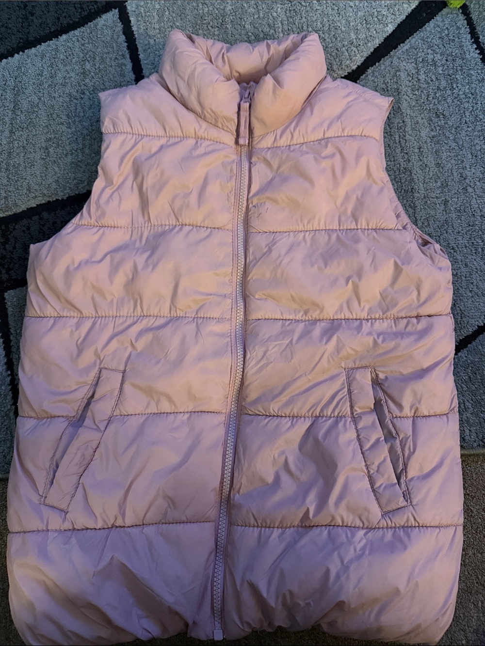 Old Navy Light Pink Quilted Puffer Vest for Kids